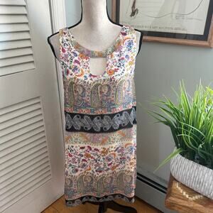 Lucy Love Dress Medium Colorful Paisley Chiffon Mini Dainty Fairy Boho Festival